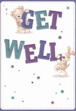 An effervescent spirit radiates from this get well card, capturing the affection and vibrancy that make East Dulwich unique. Two adorable, hand-illustrated friends-a teddy bear and a loyal puppy-joyfully hoist the bold, colourful letters of 'Get Well,' their friendly faces shining with reassurance and genuine warmth. The dramatic indigo and teal typography stands out beautifully against a soft, creamy backdrop, reflecting the balanced elegance seen in locally crafted arrangements delivered throughout East Dulwich. Scattered stars in hues of purple and blue shimmer across the card, reminiscent of the bright, bustling moments at Goose Green, bringing a sense of whimsy and uplifting hope. The intricately illustrated fur looks so plush and soft it seems to invite a gentle hug, echoing the comfort of a thoughtful bouquet sent to speed recovery. More than a card, it's an act of emotional kindness-a small but powerful gesture from a local florist, channeling the caring essence of East Dulwich into every line and starburst for someone on the mend.